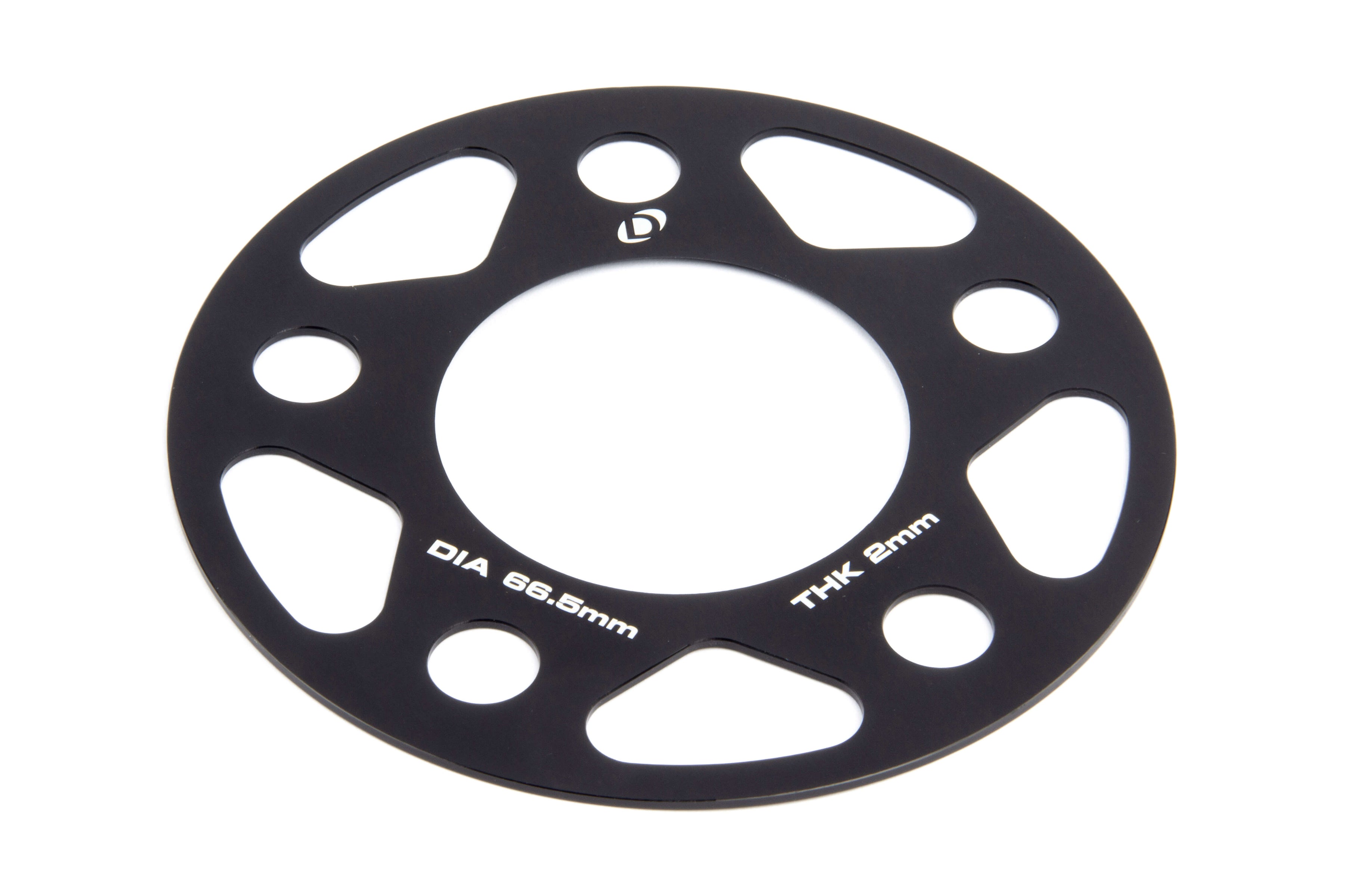 Dinan Spacers; 5x112 - 66.5mm CB - 2mm Thick - Photo - out of package Right