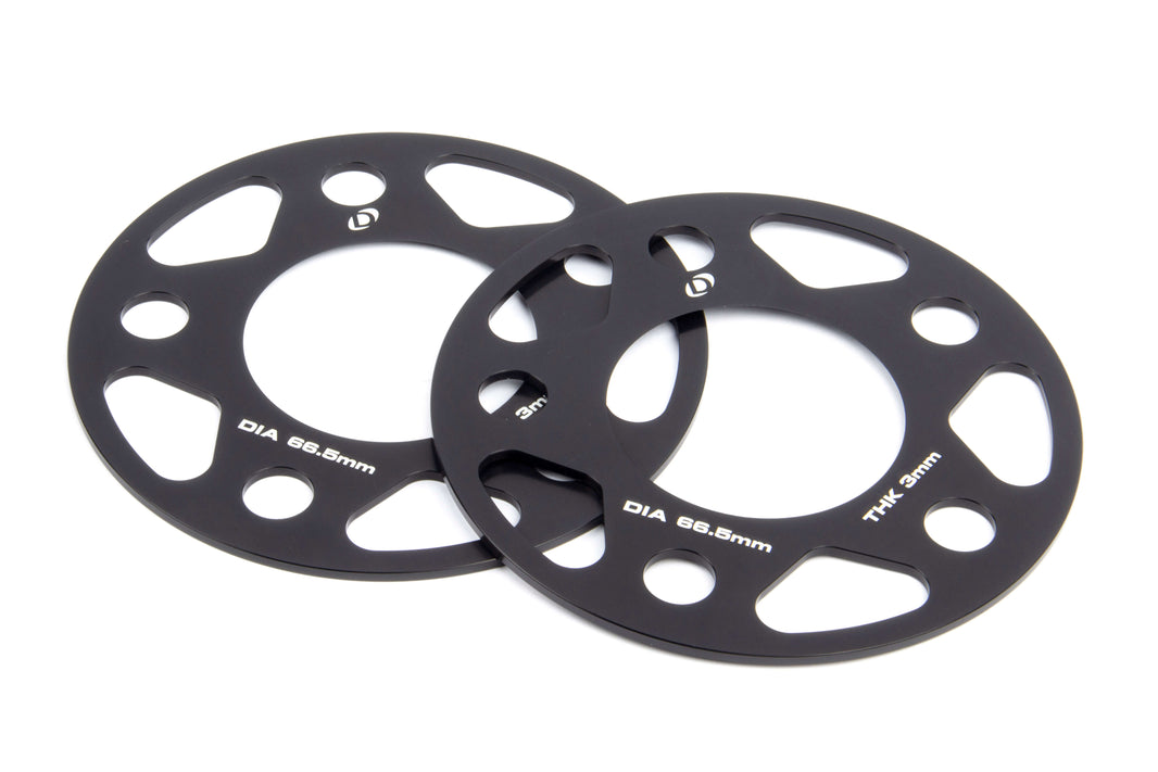 Dinan Spacers; 5x112 - 66.5mm CB - 3mm Thick - Photo - Primary Front