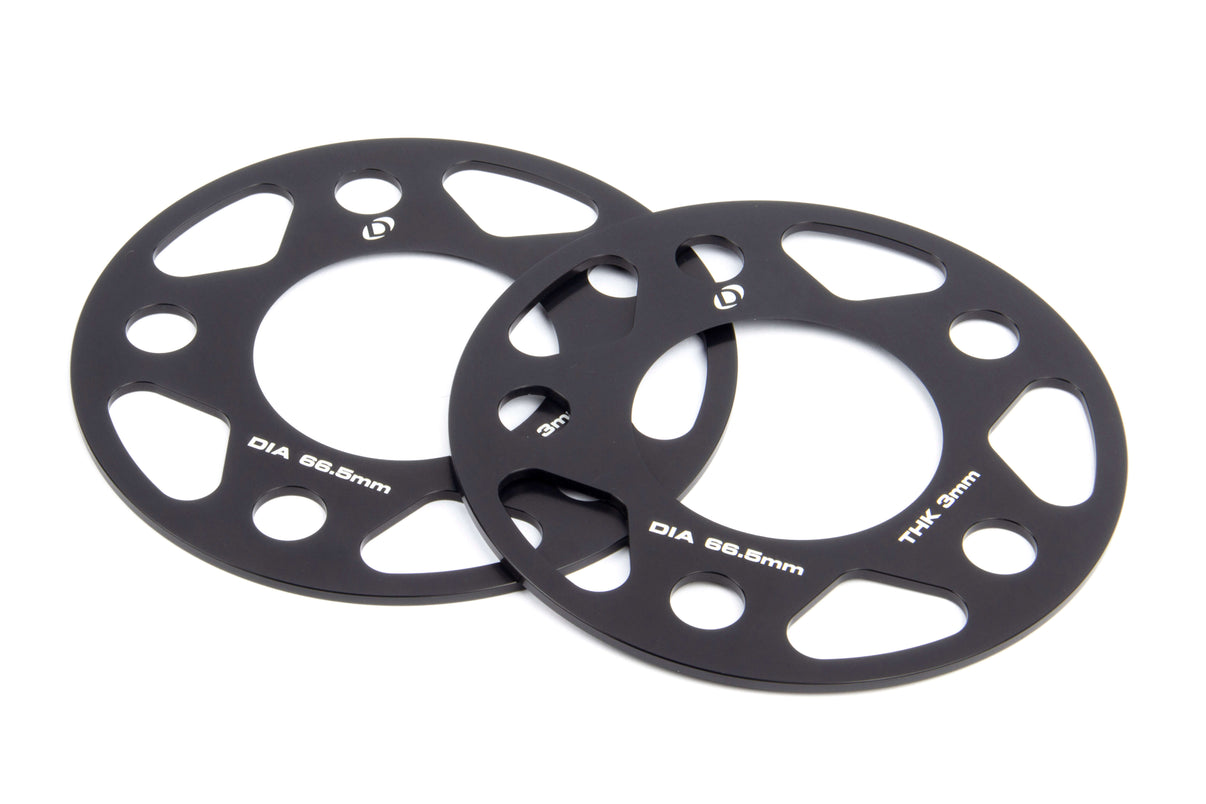 Dinan Spacers; 5x112 - 66.5mm CB - 3mm Thick - Photo - Primary Front