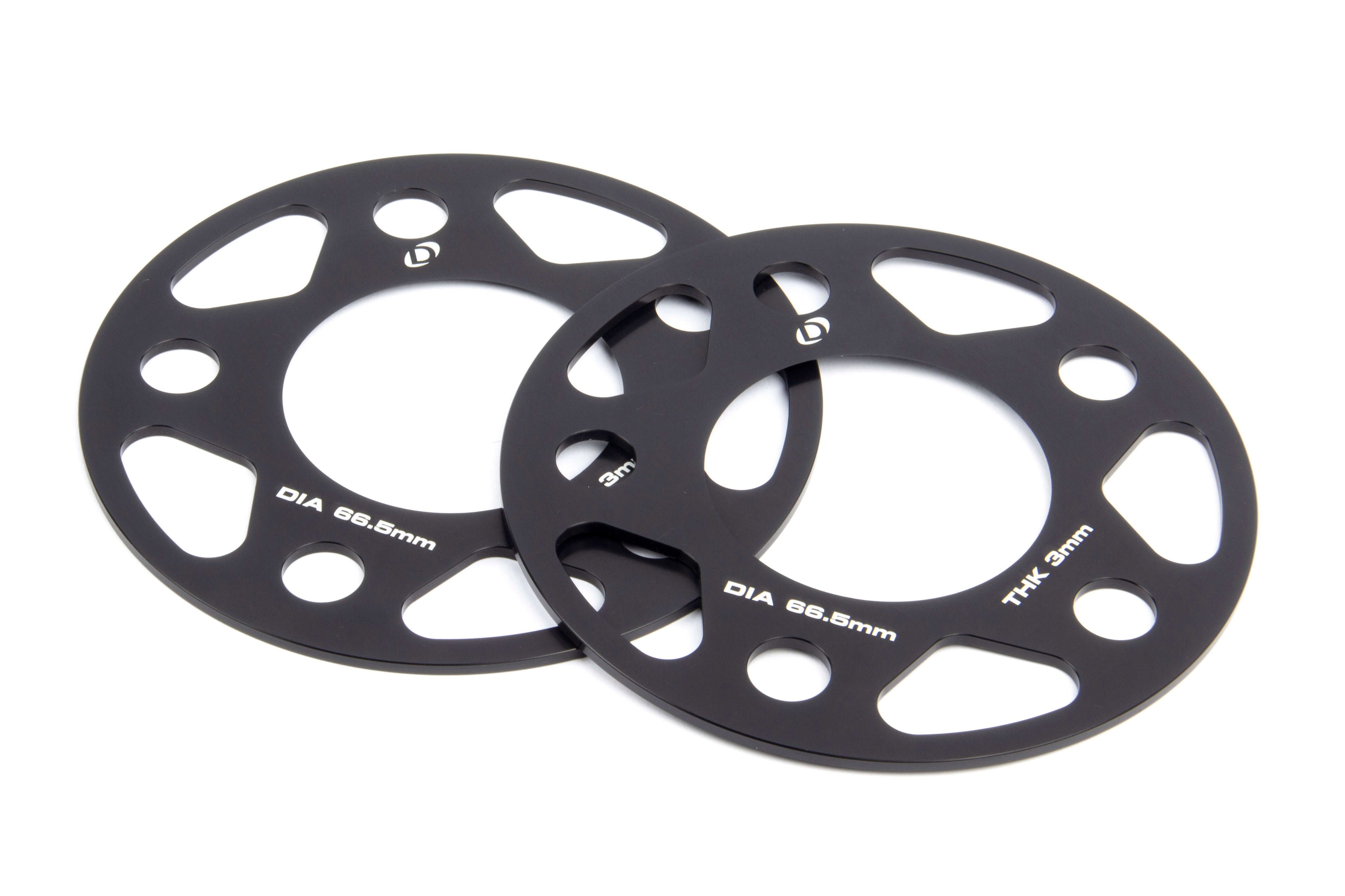 Dinan Spacers; 5x112 - 66.5mm CB - 3mm Thick - Photo - Primary Front