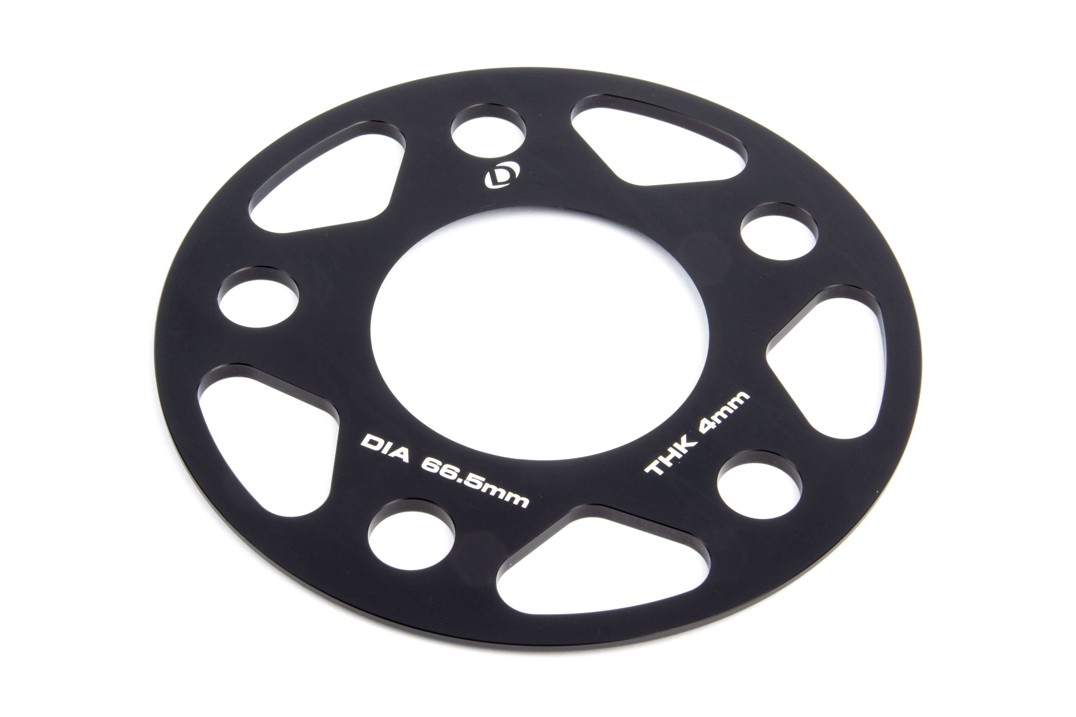 Dinan Spacers; 5x112 - 66.5mm CB - 4mm Thick - Photo - out of package Right