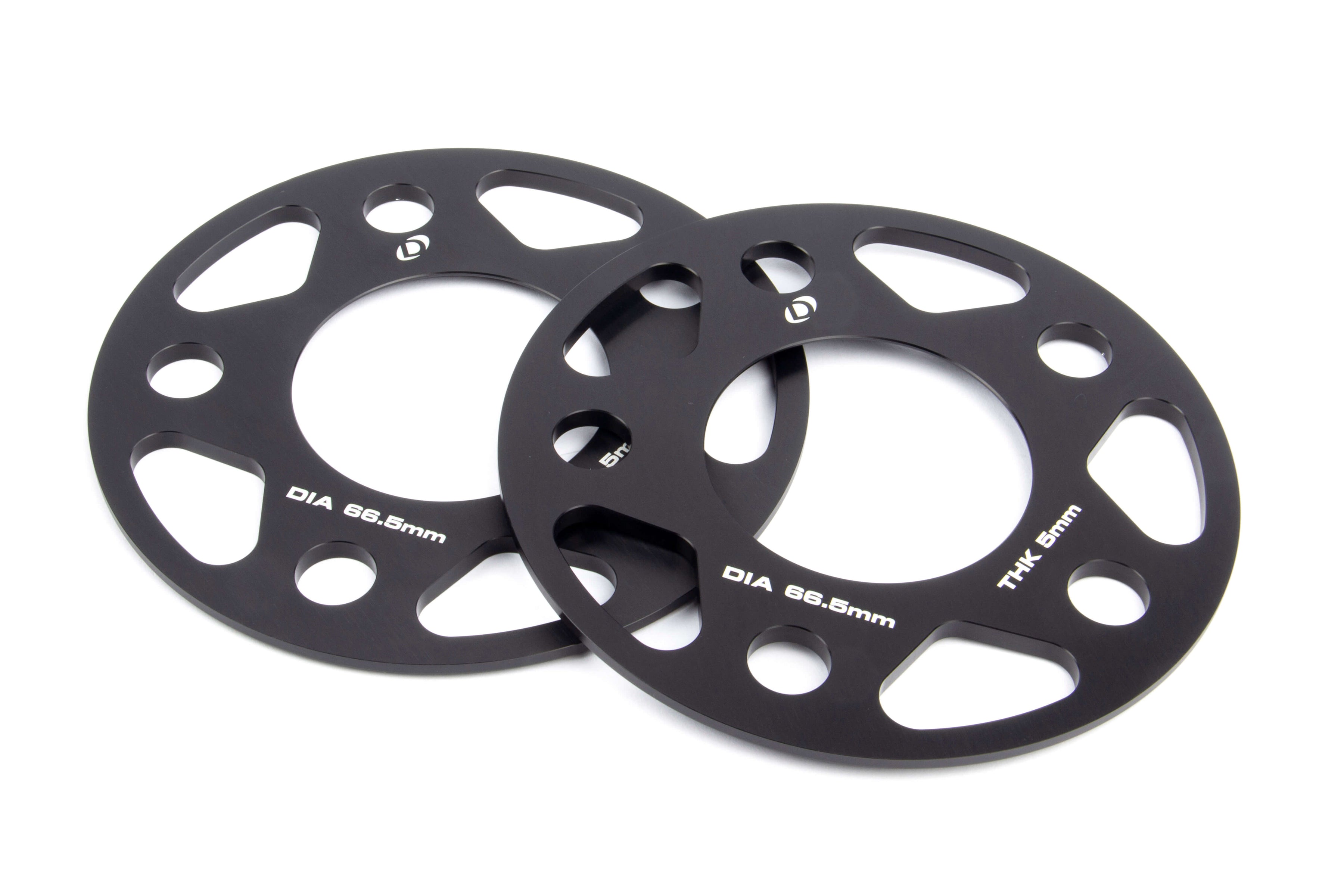 Dinan Spacers; 5x112 - 66.5mm CB - 5mm Thick - Photo - Primary Front