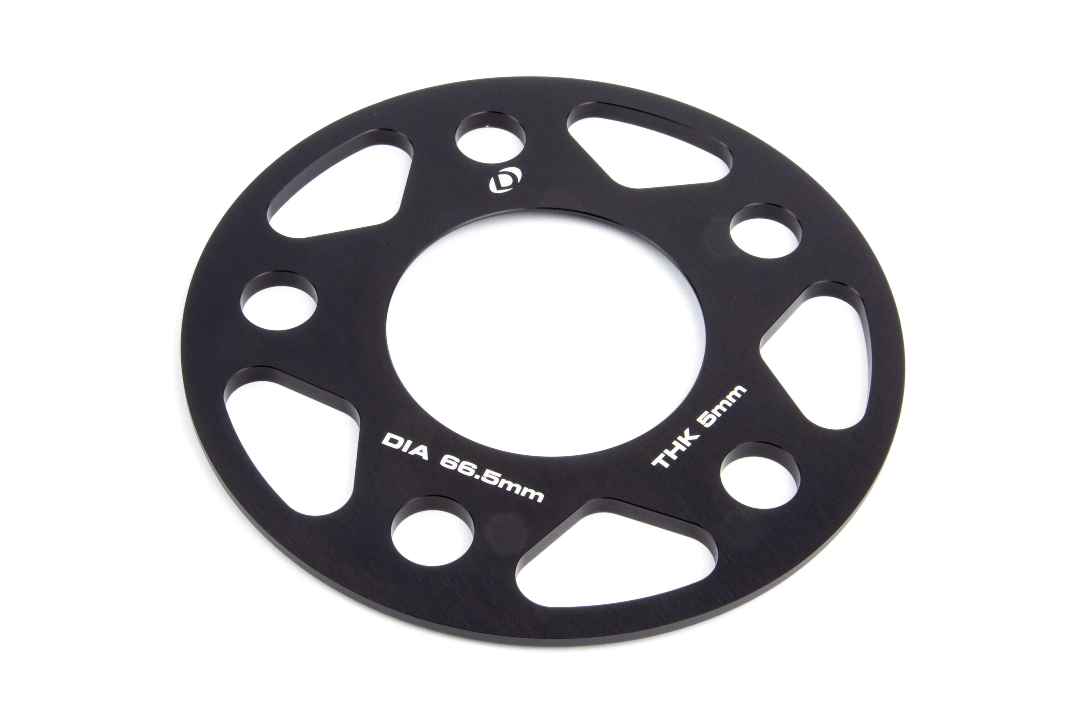 Dinan Spacers; 5x112 - 66.5mm CB - 5mm Thick - Photo - out of package Right