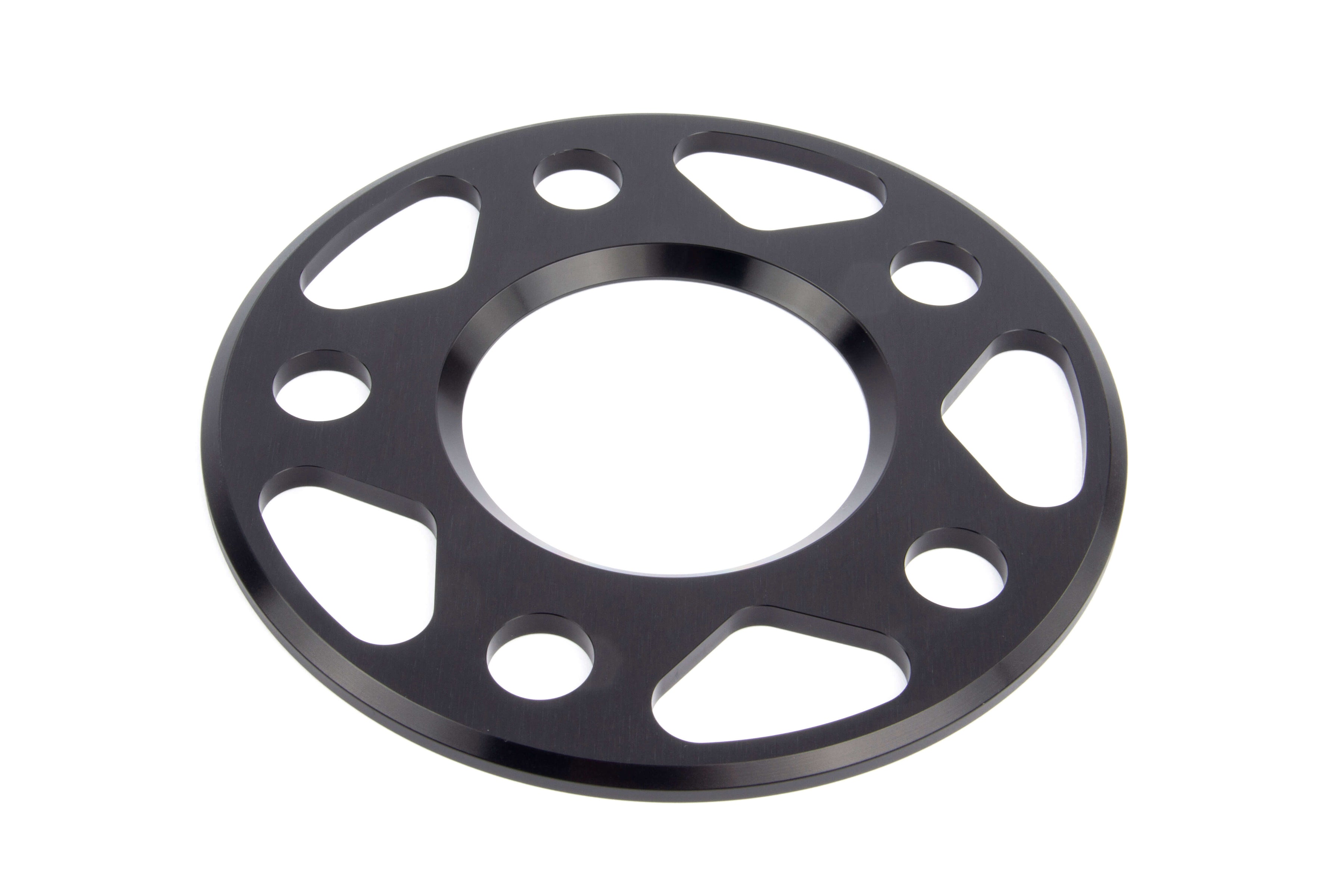Dinan Spacers; 5x112 - 66.5mm CB - 5mm Thick - Photo - out of package Left