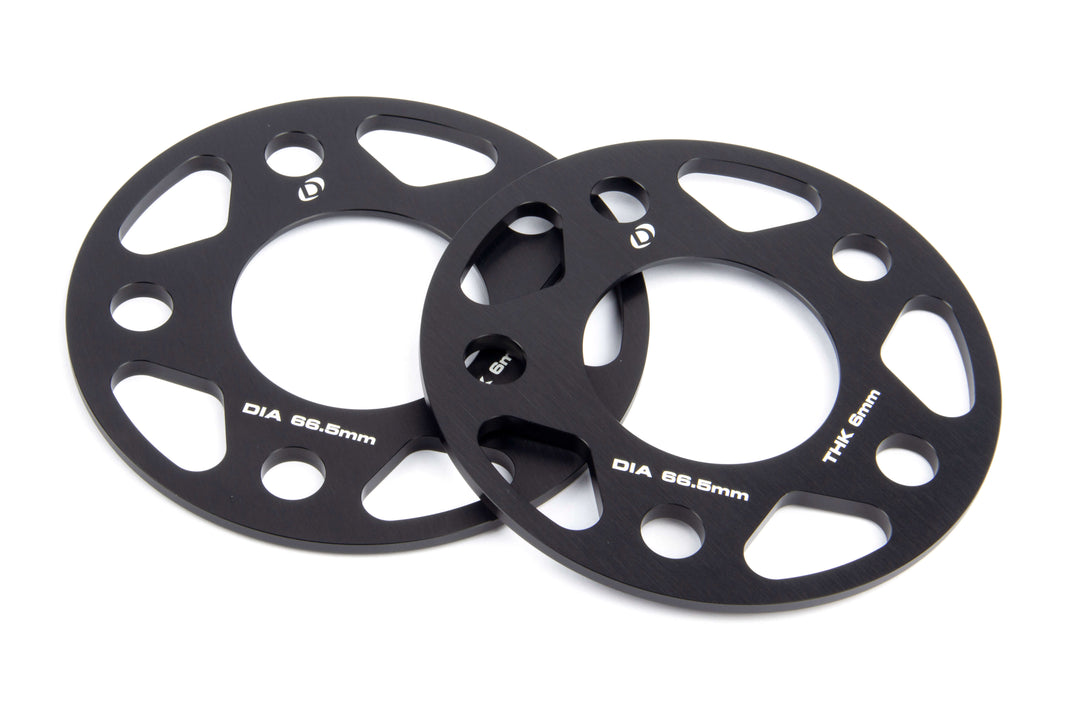 Dinan Spacers; 5x112 - 66.5mm CB - 6mm Thick - Photo - Primary Front