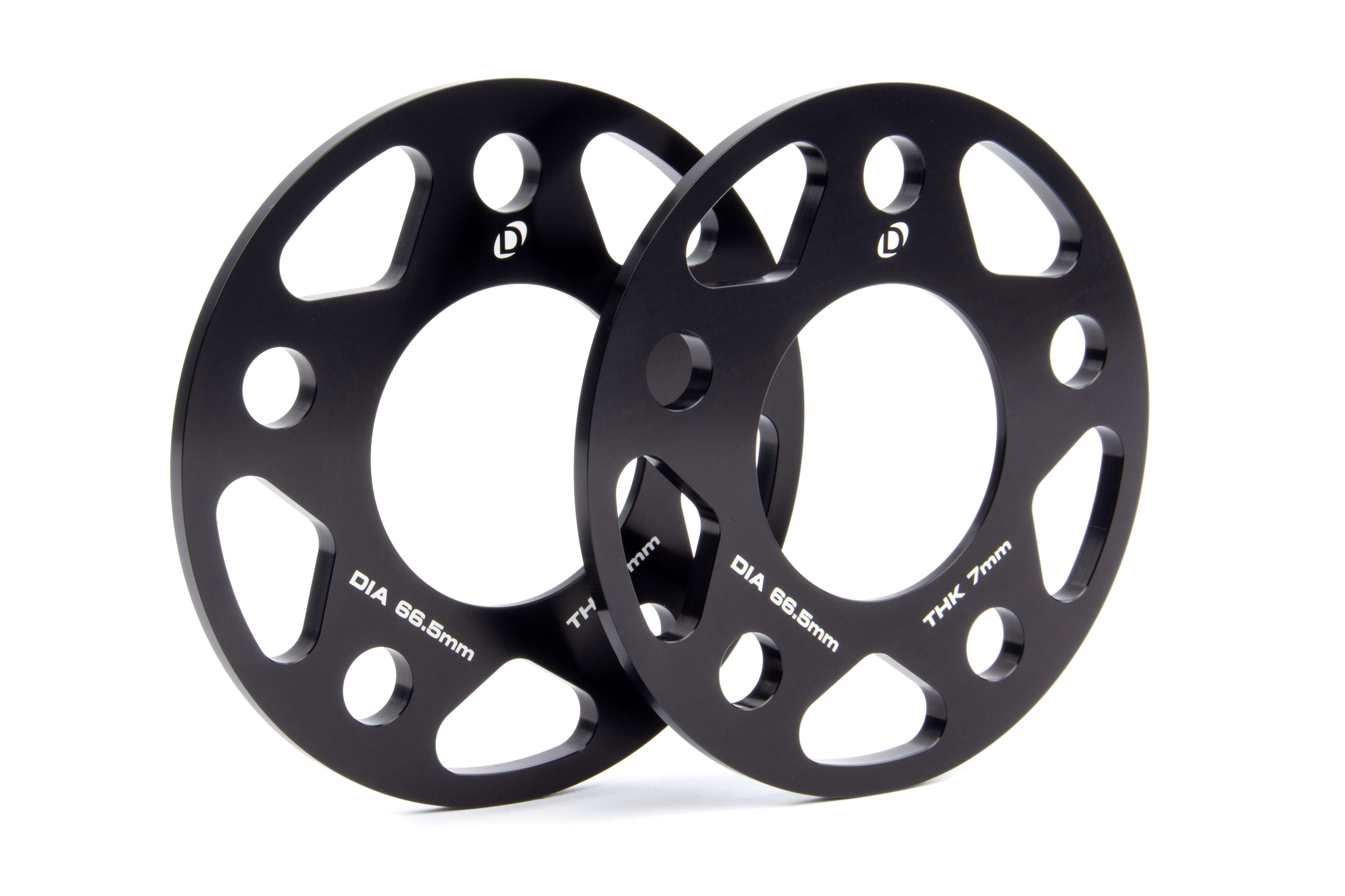 Dinan Spacers; 5x112 - 66.5mm CB - 7mm Thick - Photo - Primary Front