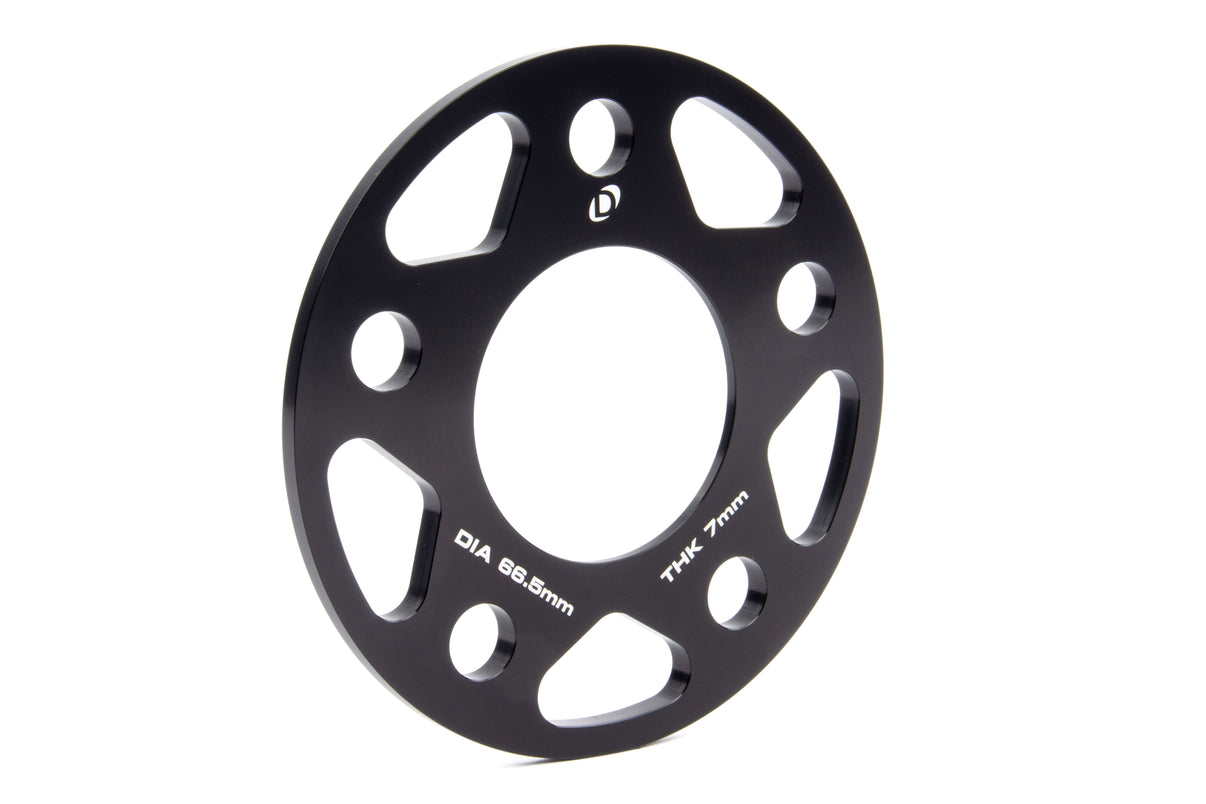 Dinan Spacers; 5x112 - 66.5mm CB - 7mm Thick - Photo - out of package Right