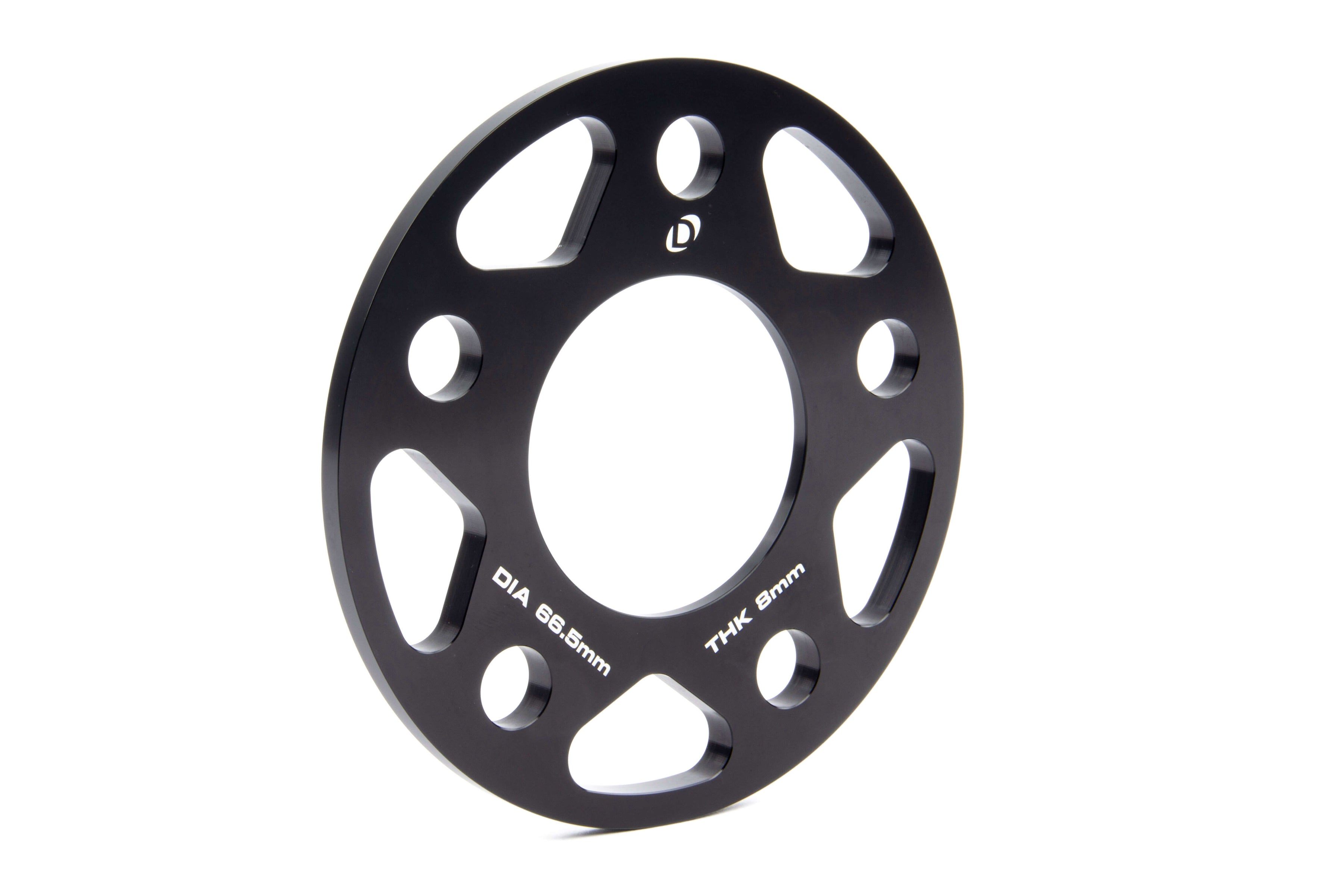 Dinan Spacers; 5x112 - 66.5mm CB - 8mm Thick - Photo - out of package Right