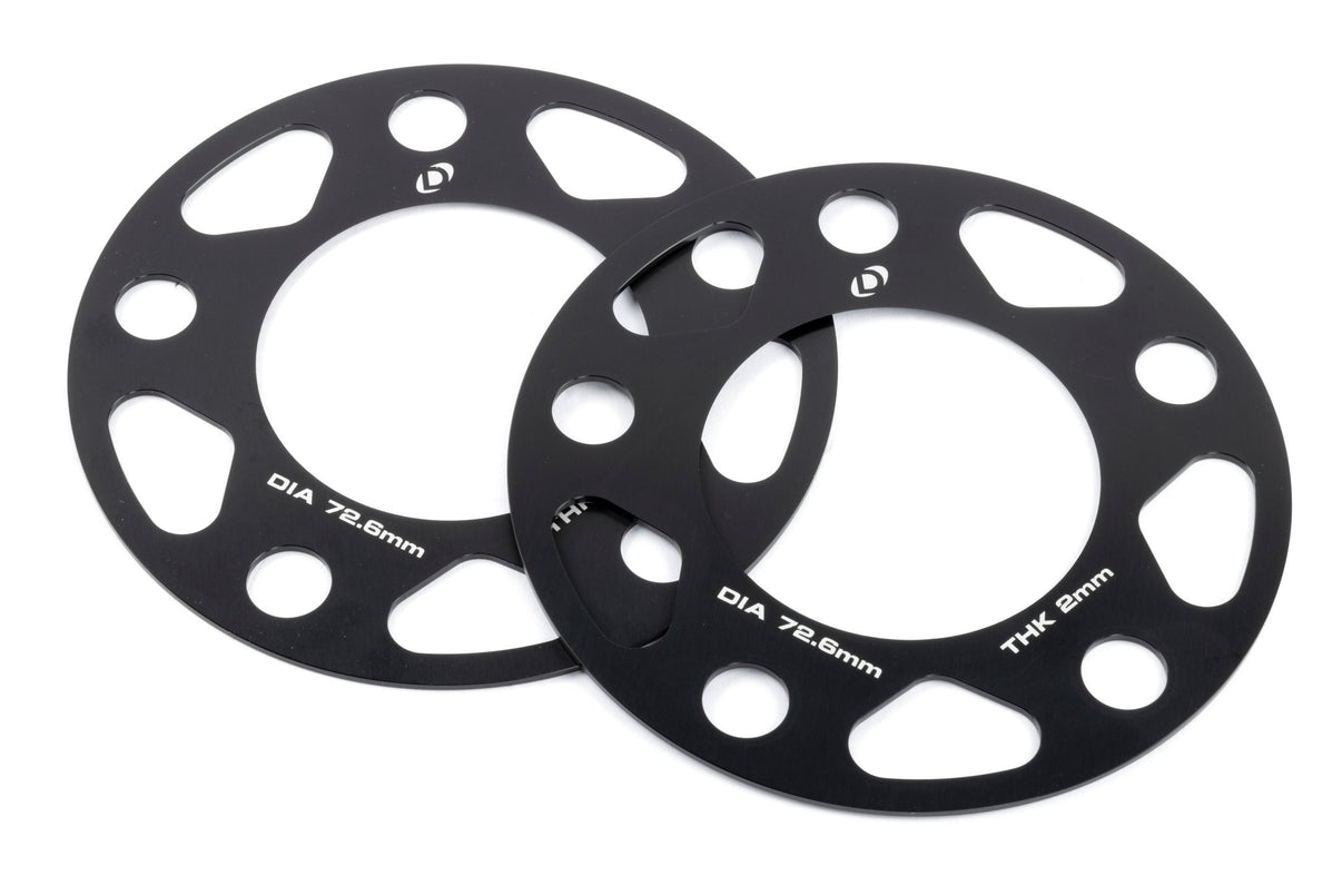 Dinan Spacers; 5x120 - 72.6mm CB - 2mm Thick - Photo - Primary Front