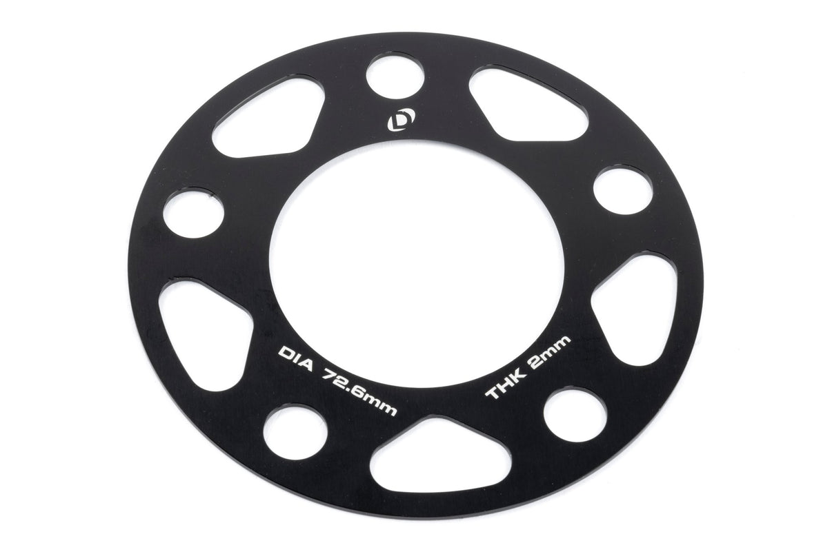 Dinan Spacers; 5x120 - 72.6mm CB - 2mm Thick - Photo - out of package Right