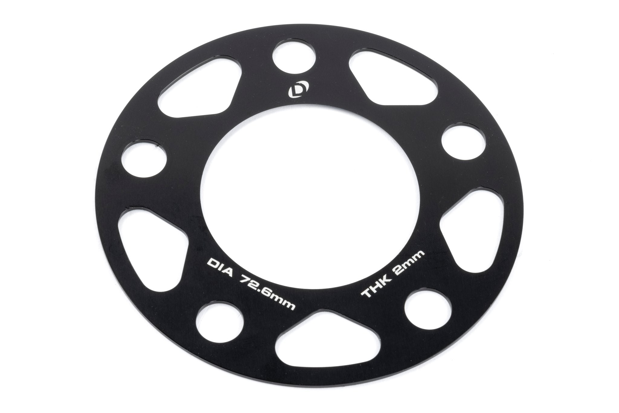 Dinan Spacers; 5x120 - 72.6mm CB - 2mm Thick - Photo - out of package Right