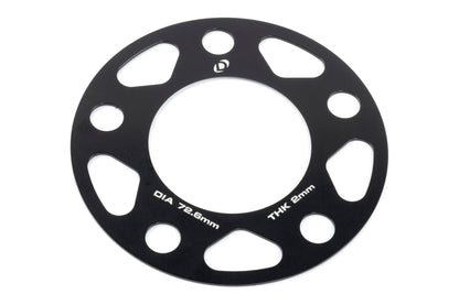 Dinan Spacers; 5x120 - 72.6mm CB - 2mm Thick - Photo - out of package Right