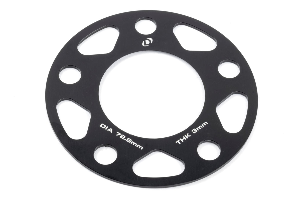 Dinan Spacers; 5x120 - 72.6mm CB - 3mm Thick - Photo - out of package Right