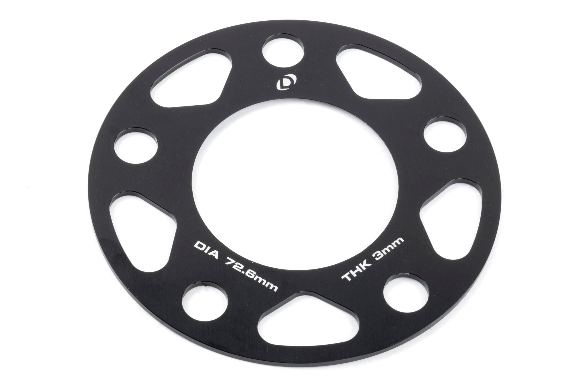 Dinan Spacers; 5x120 - 72.6mm CB - 3mm Thick - Photo - out of package Right
