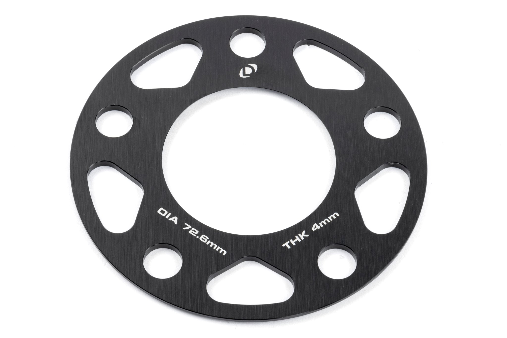 Dinan Spacers; 5x120 - 72.6mm CB - 4mm Thick - Photo - out of package Right