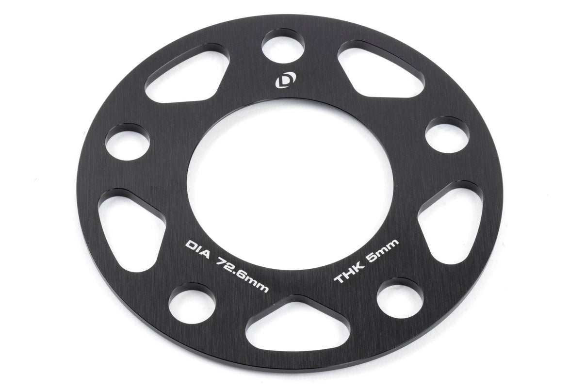 Dinan Spacers; 5x120 - 72.6mm CB - 5mm Thick - Photo - out of package Right