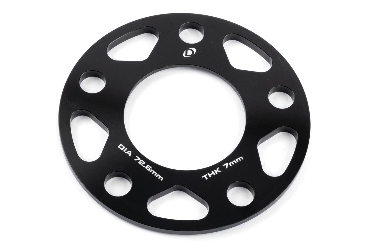 Dinan Spacers; 5x120 - 72.6mm CB - 7mm Thick - Photo - out of package Right