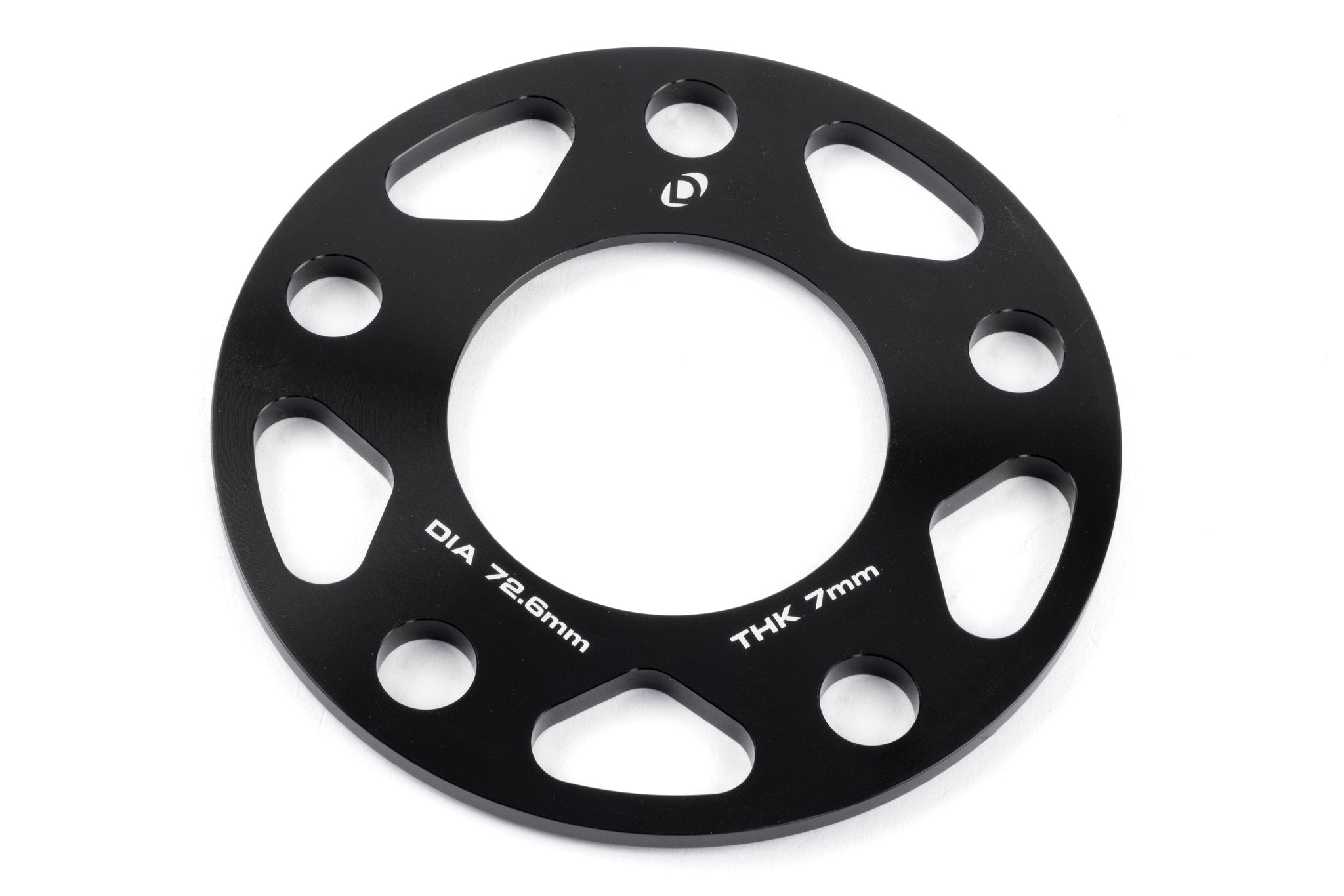 Dinan Spacers; 5x120 - 72.6mm CB - 7mm Thick - Photo - out of package Right