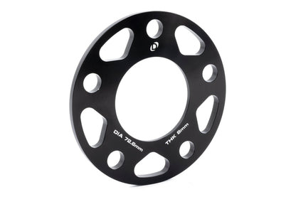 Dinan Spacers; 5x120 - 72.6mm CB - 8mm Thick - Photo - out of package Right