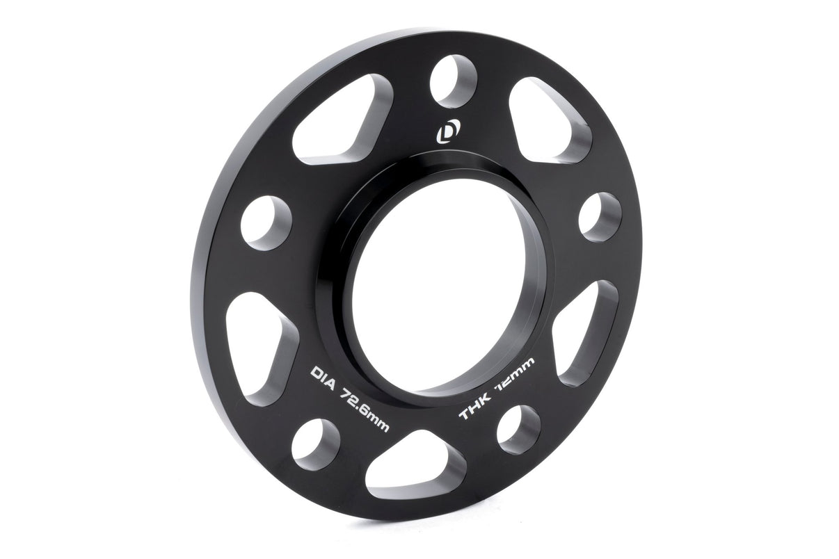 Dinan Spacers; 5x120 - 72.6mm CB - 12mm Thick - Photo - out of package Right