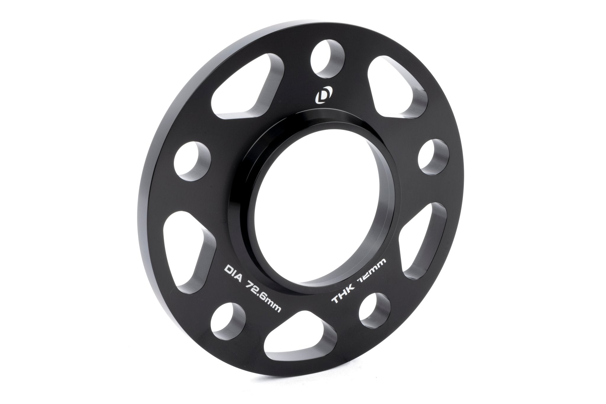 Dinan Spacers; 5x120 - 72.6mm CB - 12mm Thick - Photo - out of package Right