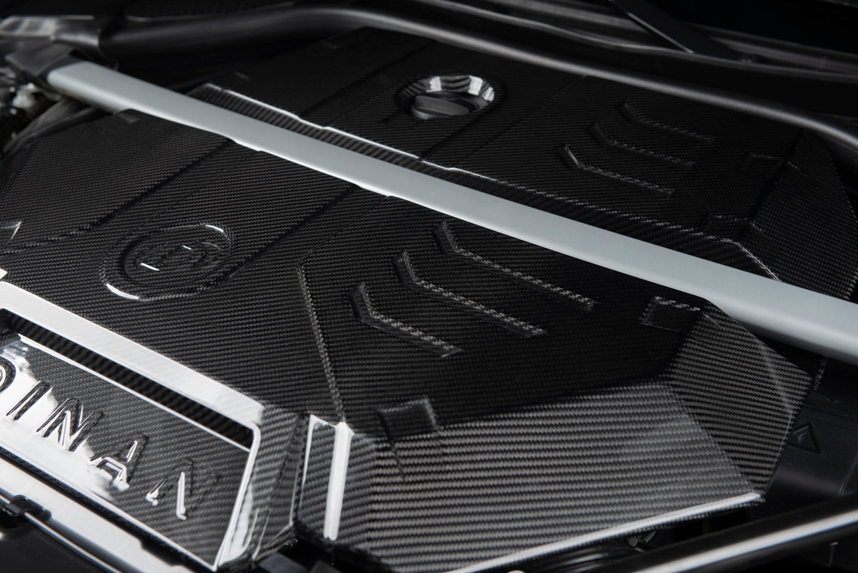 Dinan Engine Cover - 2020-2025 BMW X3M/X4M - Photo - out of package Angle