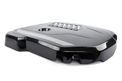 Dinan Gloss Carbon Fiber Engine Cover - 2020-2026 BMW B58D - Photo - out of package Front