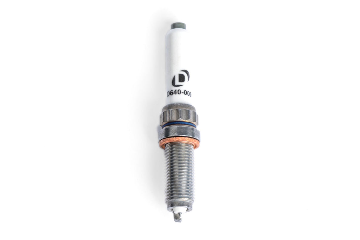 Dinan Iridium Spark Plug - 12x26.5x14MM (Flat) - Heat Range 9 - Photo - out of package Left