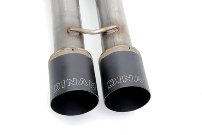 Dinan Free Flow Axle-Back Exhaust - 2014-2024 MINI Cooper S - Photo - out of package Back