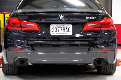 Dinan Free Flow Axle-Back Exhaust - 2017-2023 BMW 540i - Photo - out of package Left