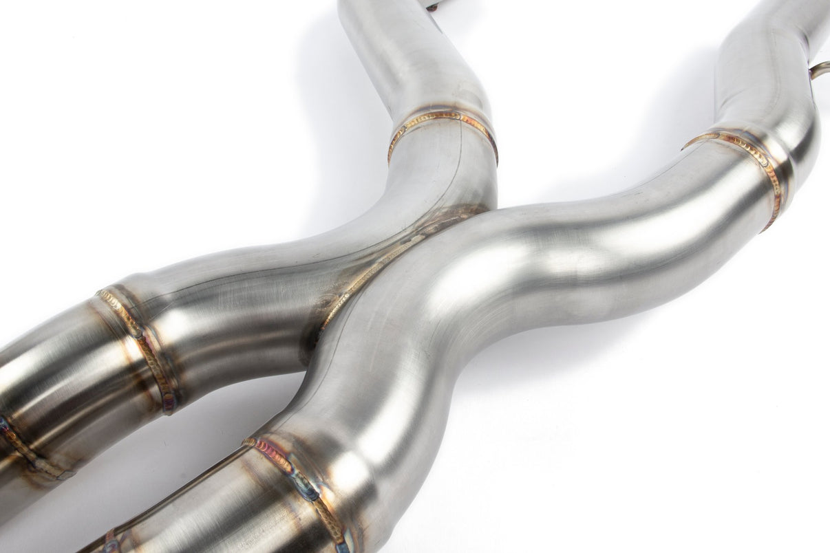 Dinan Free Flow Axle-Back Exhaust & X-Pipe - 2019-2021 BMW M2C - Photo - out of package User 5