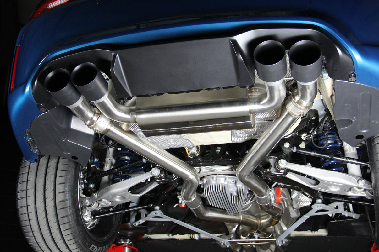 Dinan Free Flow Axle-Back Exhaust & X-Pipe - 2019-2021 BMW M2C - Photo - out of package Back