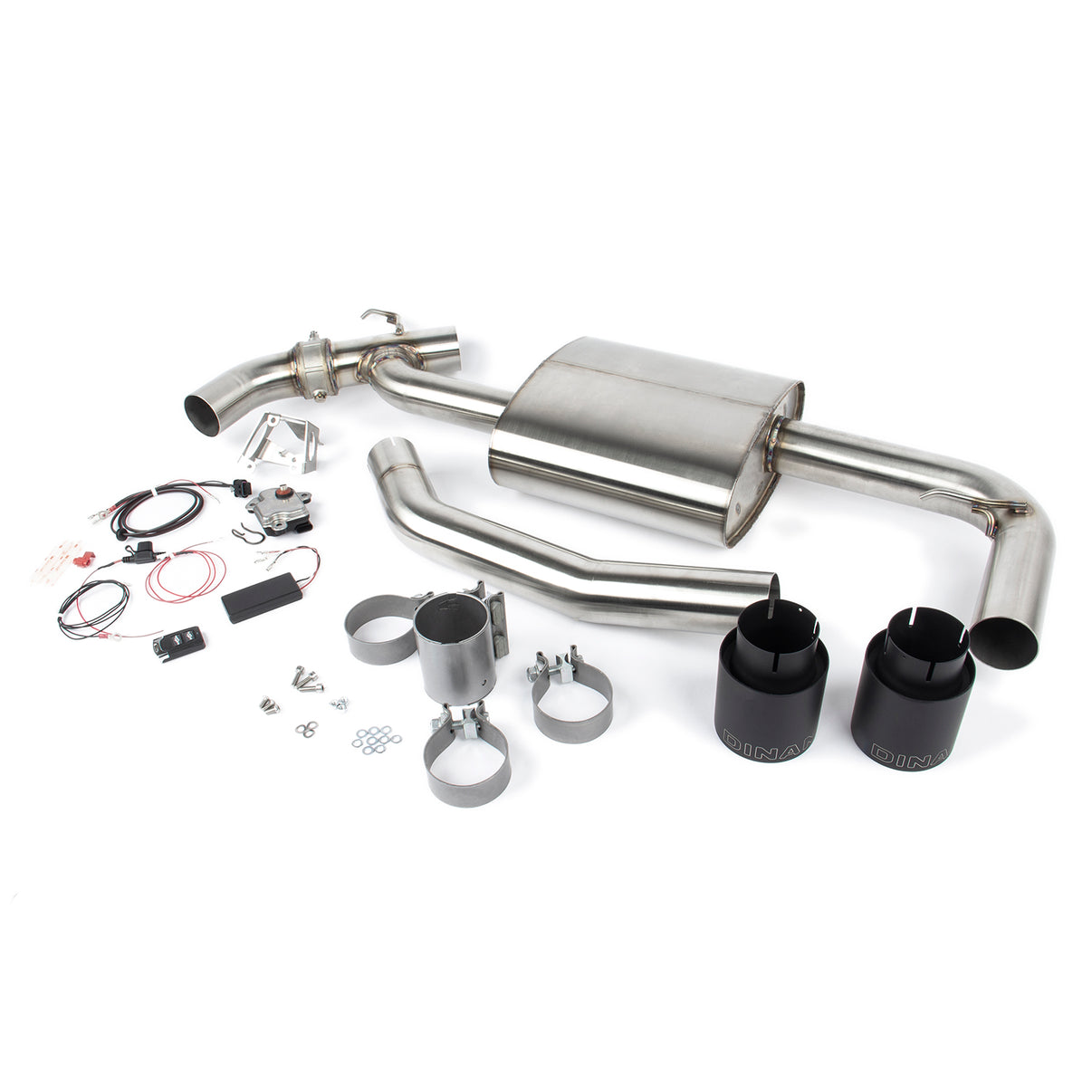 Dinan Valved Axle-Back Exhaust - 2017-2024 MINI Countryman S / Clubman S - Photo - Primary Left