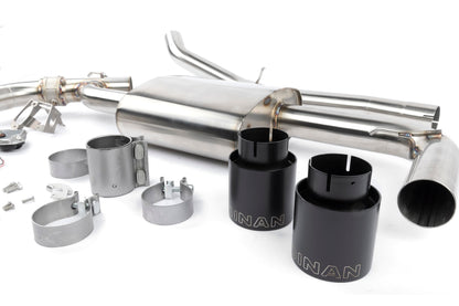 Dinan Valved Axle-Back Exhaust - 2017-2024 MINI C'man S ALL4 - Photo - out of package Top