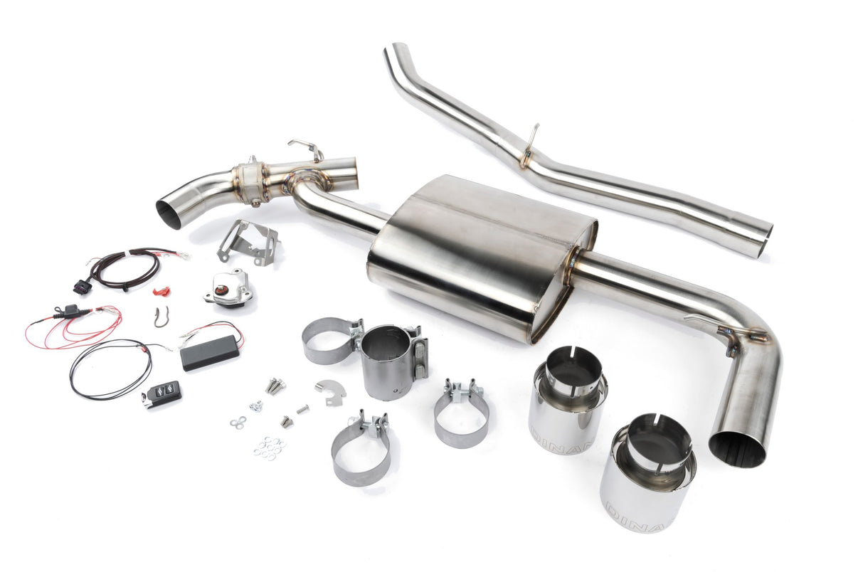 Dinan Valved Axle-Back Exhaust - 2017-2024 MINI C'man S ALL4 - Photo - Primary Front