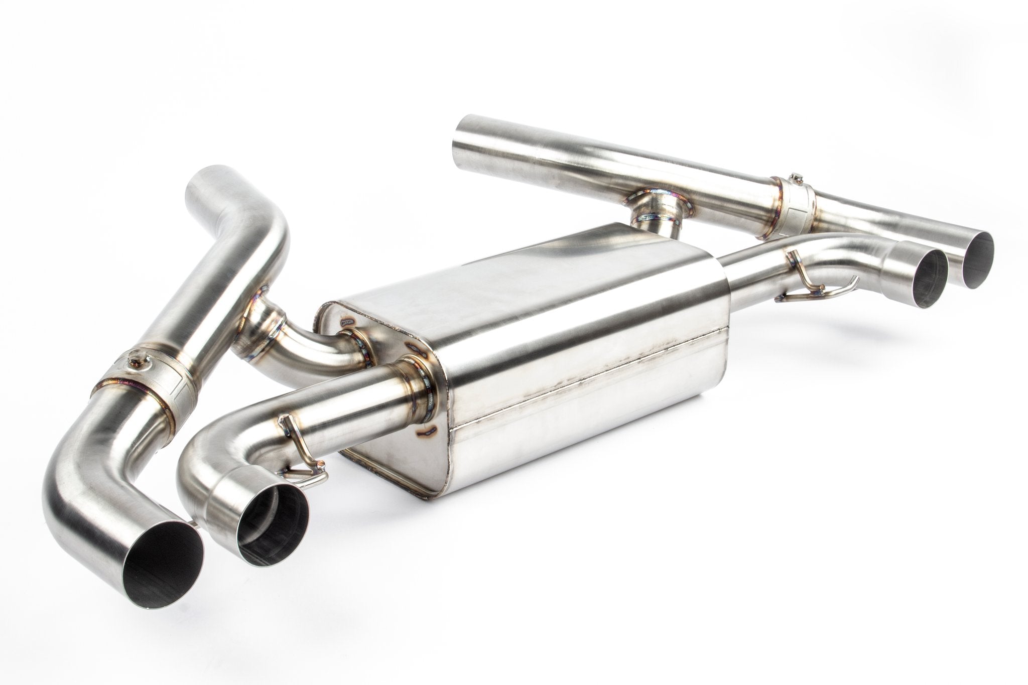 Dinan Free Flow Axle-Back Exhaust - 2020-2024 BMW M340i/M440i - Photo - out of package Angle