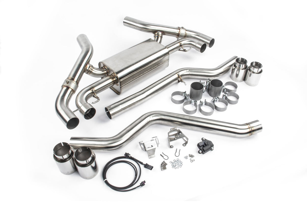 Dinan Free Flow Axle-Back Exhaust - 2020-2024 BMW M340i/M440i - Photo - out of package Top