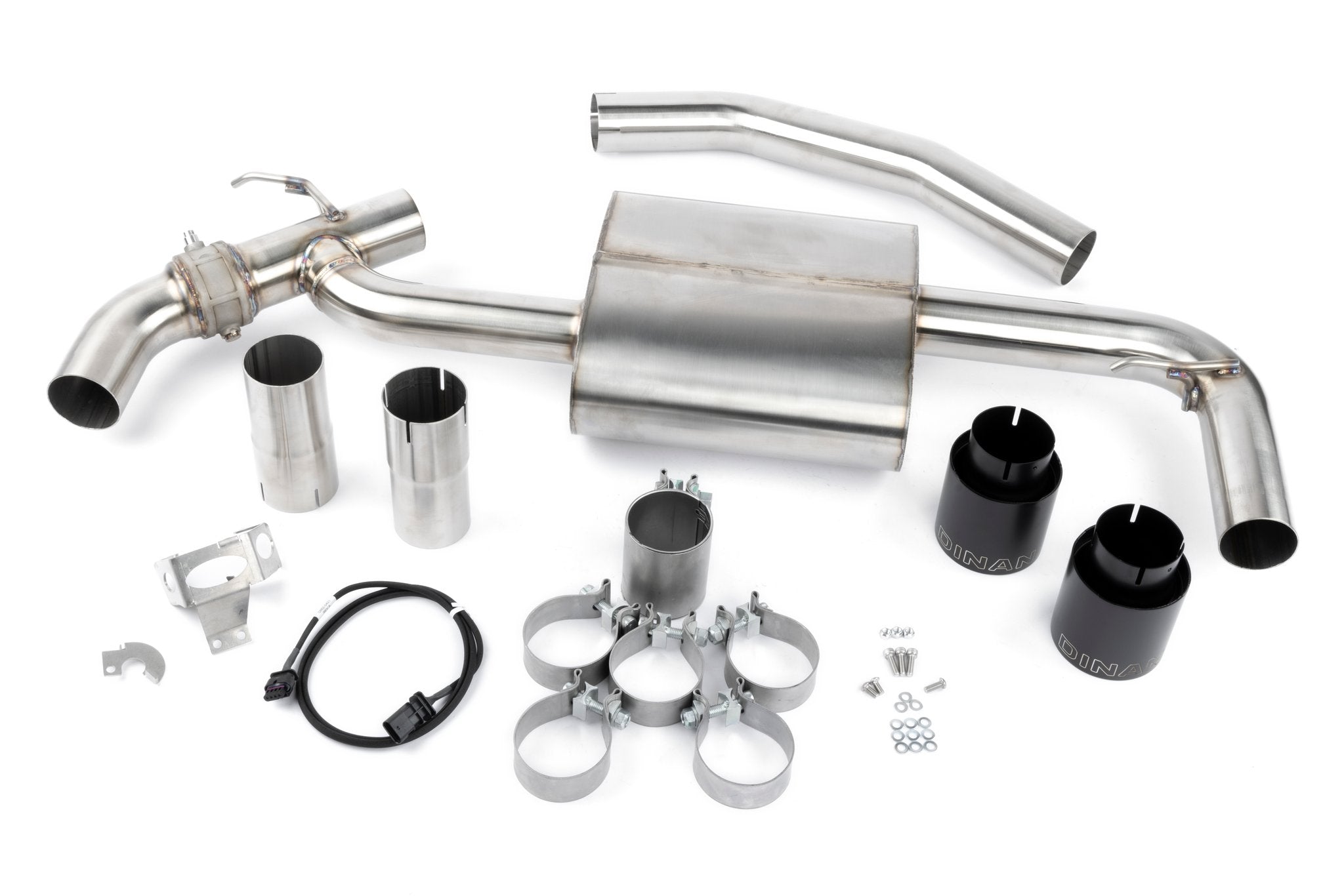 Dinan Valved Axle-Back Exhaust - 2016-2023 BMW X1/X2 sDrive28i - Photo - Primary Front