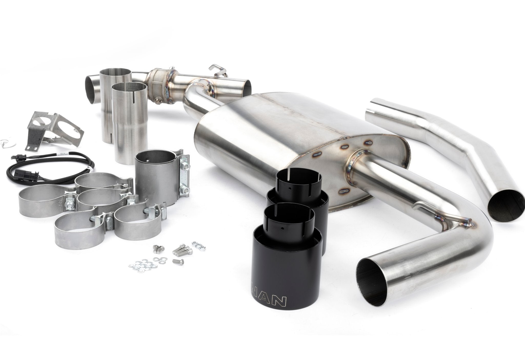 Dinan Valved Axle-Back Exhaust - 2016-2023 BMW X1/X2 sDrive28i - Photo - out of package Back