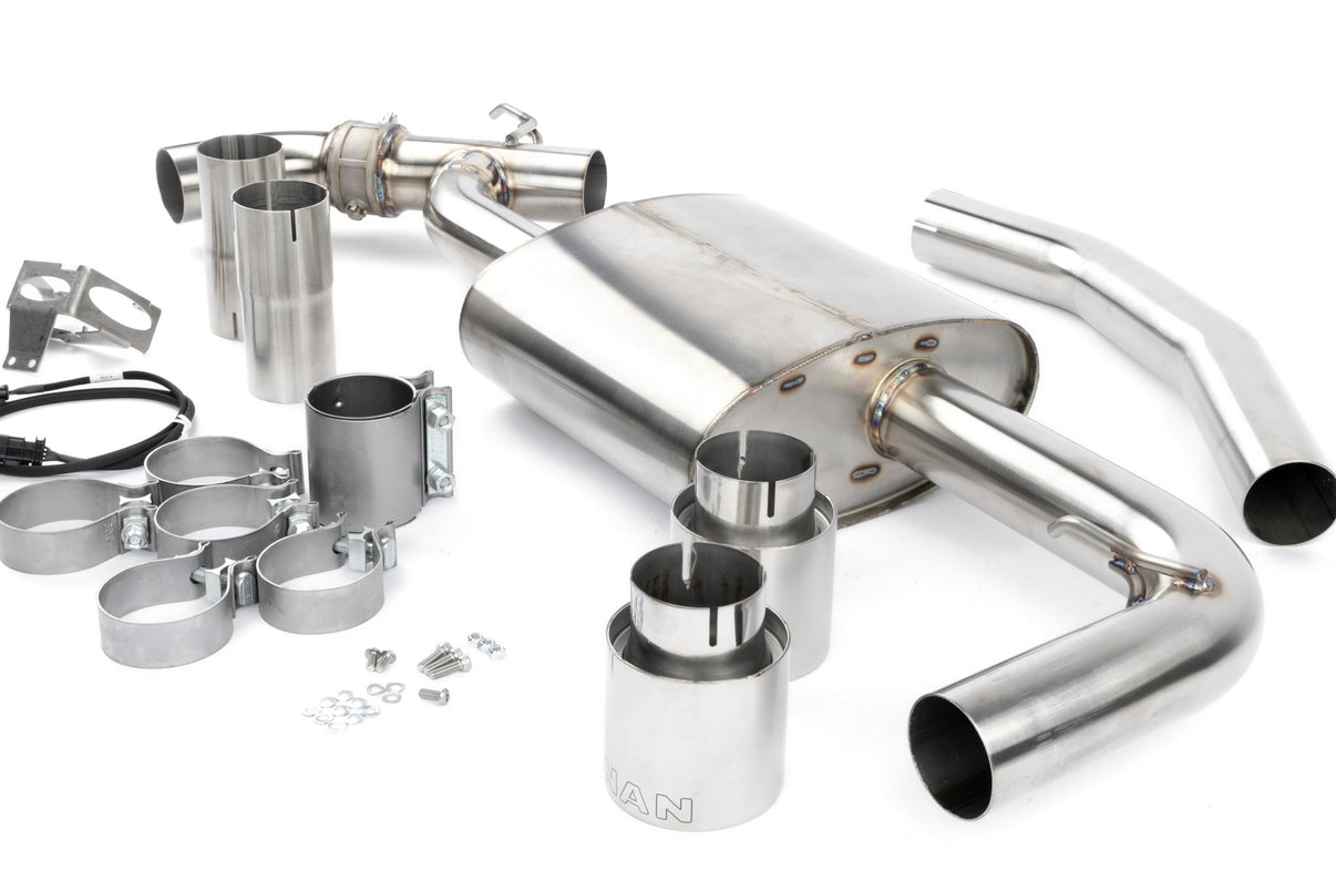 Dinan Valved Axle-Back Exhaust - 2016-2023 BMW X1/X2 sDrive28i - Photo - out of package Back