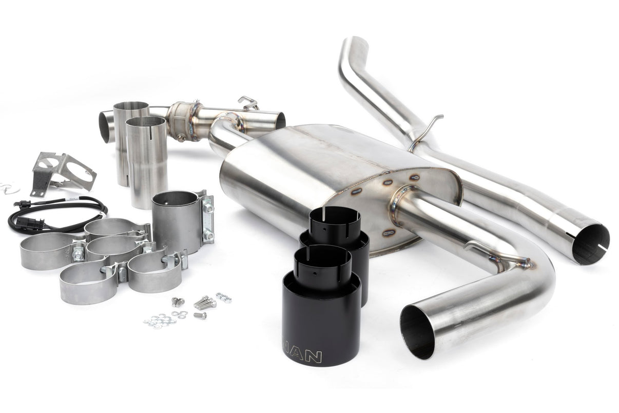 Dinan Valved Axle-Back Exhaust - 2016-2023 BMW X1/X2 xDrive28i - Photo - out of package Back
