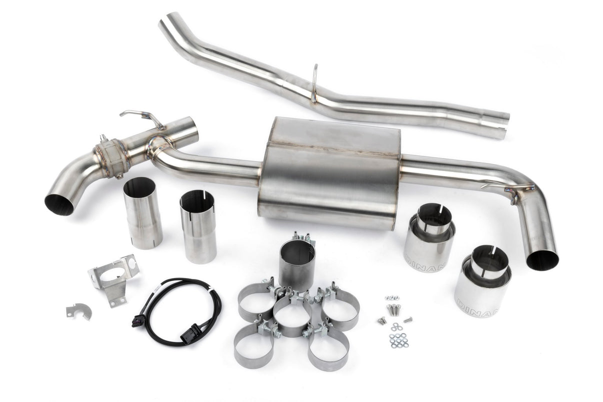 Dinan Valved Axle-Back Exhaust - 2016-2023 BMW X1/X2 xDrive28i - Photo - Primary Front