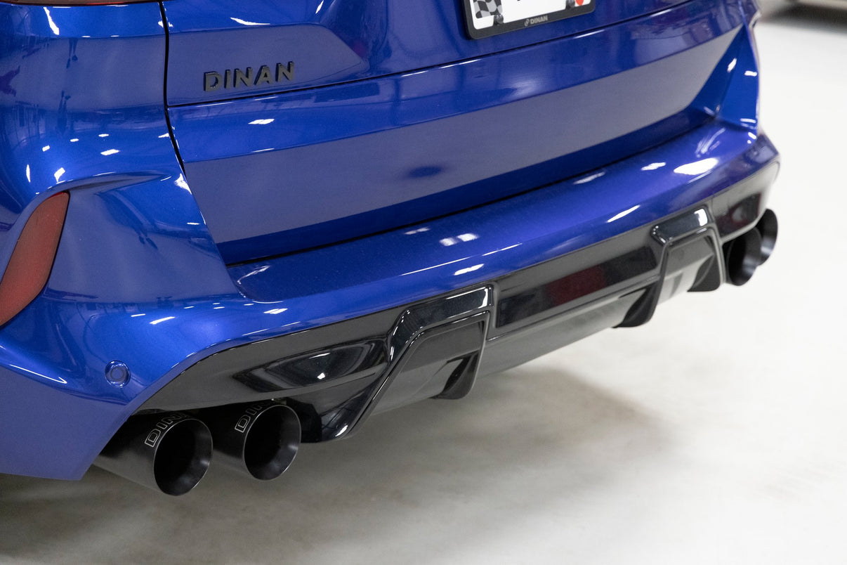 Dinan Valved Axle-Back Exhaust - 2020-2026 BMW X5M/X6M - Photo - out of package Side