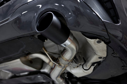 Dinan Valved Axle-Back Exhaust - 2019-2024 BMW 330i/430i - Photo - out of package Left