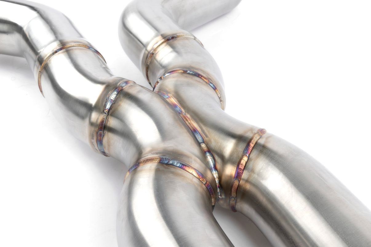 Dinan High Flow Middle Exhaust - 2020-2023 BMW X5M/X6M - Photo - out of package Top