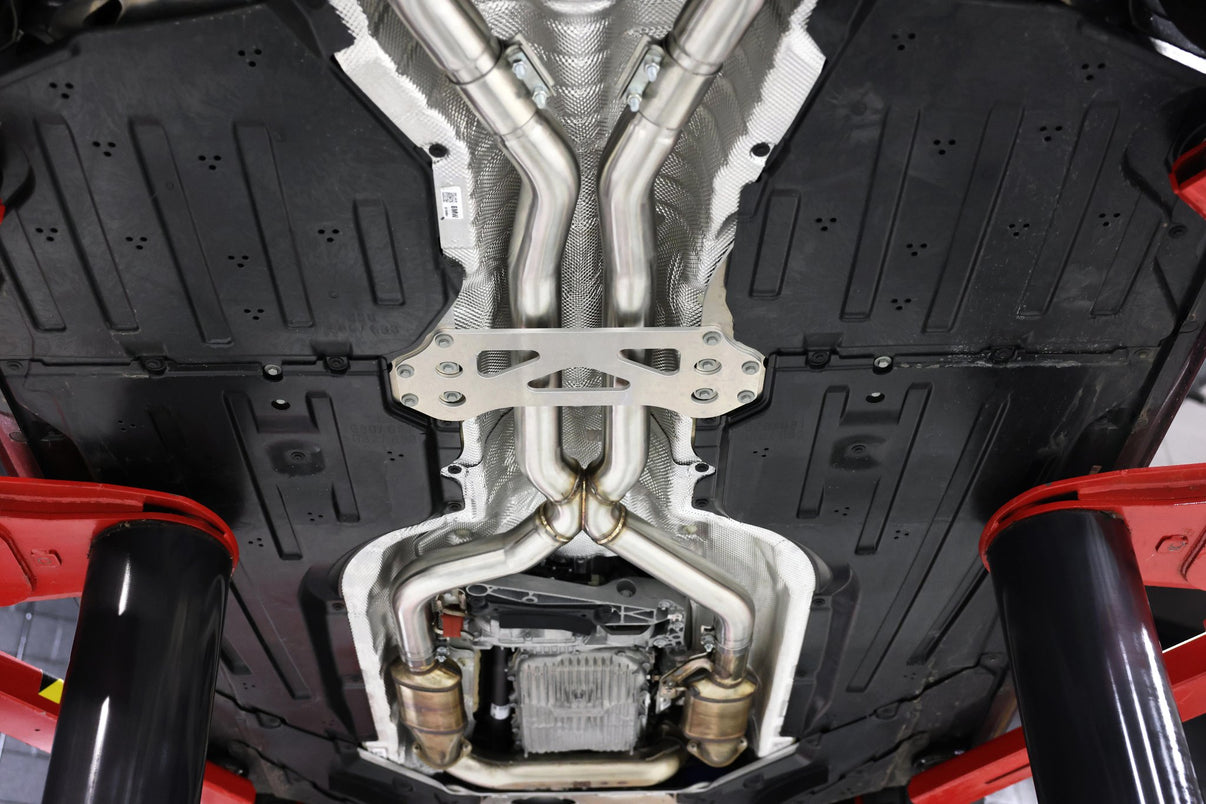 Dinan High Flow Middle Exhaust - 2021-2026 BMW M3/M4 - Photo - out of package Front