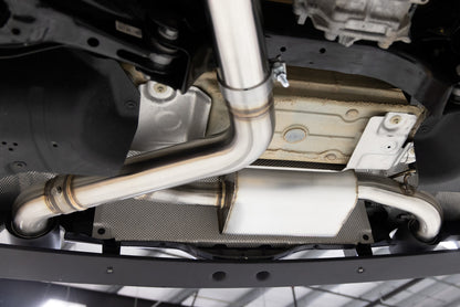 Dinan Valved Axle-Back Exhaust - 2021-2024 Toyota GR Supra 2.0 - Photo - out of package Left