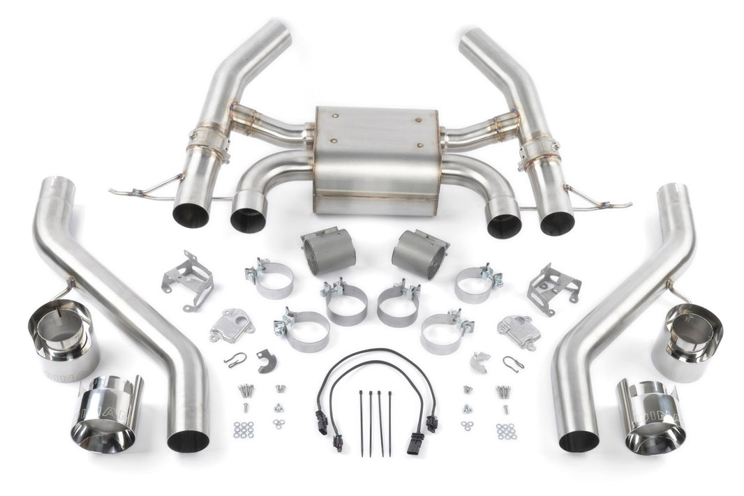 Dinan Valved Axle-Back Exhaust - 2023-2026 BMW M2 - Photo - Primary Angle