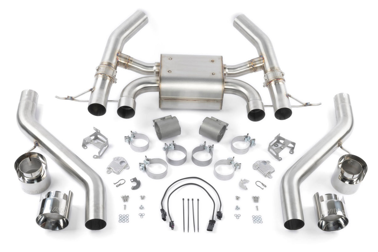 Dinan Valved Axle-Back Exhaust - 2023-2026 BMW M2 - Photo - Primary Angle