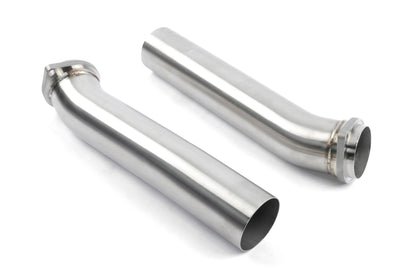 Dinan High Flow X-Pipe Exhaust - 2024-2026 LCI BMW X5M/X6M - Photo - out of package Angle